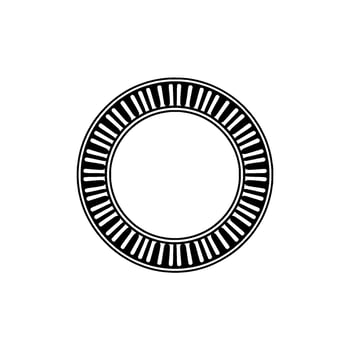 Minimalist Circular Emblem, Retro , Vintage Texture vector