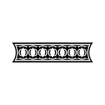 Art Deco Circular Border, Elegant Ornamentation vector