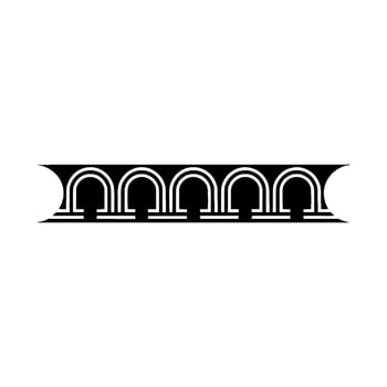 Geometric Archway, Minimalist , Retro Aesthetic - Arch vector