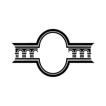 Elegant Circular Ornament, Classical Element vector
