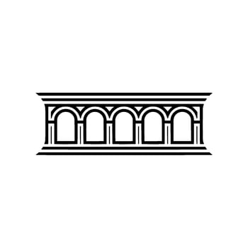 Geometric Window Frame, Art Deco Style vector