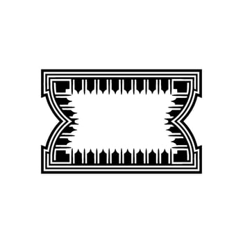 Geometric Deco Frame, Minimalist , Blank Space - Template vector