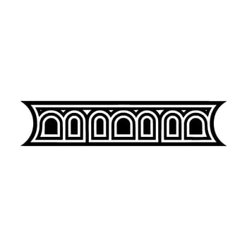 Art Deco Band, Geometric Ornament, Vintage vector