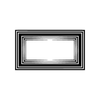 Geometric Frame, Minimalist , Negative Space, Abstract Pattern, Modern Composition vector