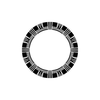 Geometric Circle Frame, Minimalist , Modern Emblem - Pattern vector
