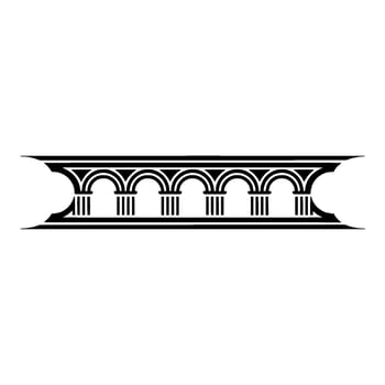 Classical Arch Motif, Elegant Border, Column vector