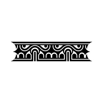 Art Deco Border, Streamlined , Elegant Ornamentation vector