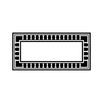 Geometric Frame, Minimalist , Blank Canvas, Rectangle vector