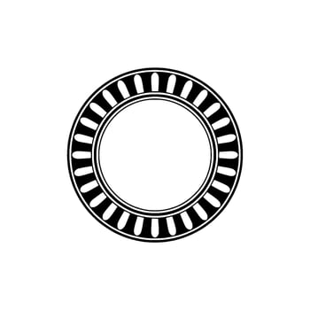 Minimalist Circular Emblem, Geometric , Modern - Composition vector