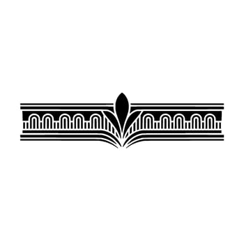 Art Deco Ornamentation, Geometric Border, Elegant vector