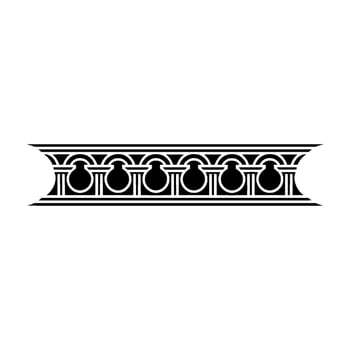 Art Deco Ornament Border, Elegant Element - Illustration vector