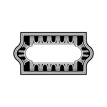 Art Deco Ornament, Geometric Frame, Elegant - Luxury vector