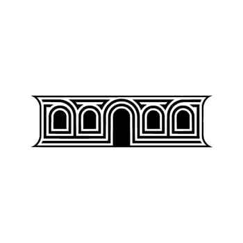 Geometric Archway, Minimalist , Abstract Portal vector