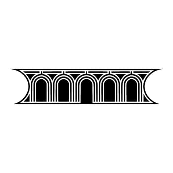Art Deco Archway, Geometric Ornamentation, Minimalist - Abstract vector