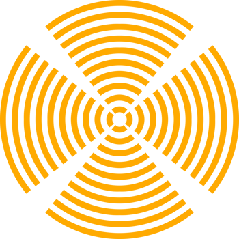 Yellow abstract line circle png