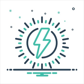 Mix icon energy vector