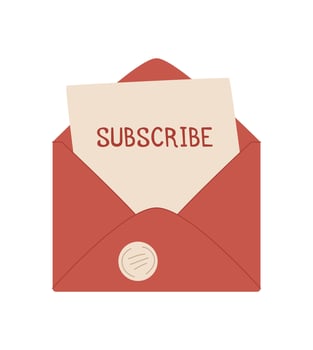 Flat vintage envelope with letter and note sealed inside, conveying a heartfelt message. Icon of mail communication, ideal for creative projects, invitations, or correspondence themes. vector