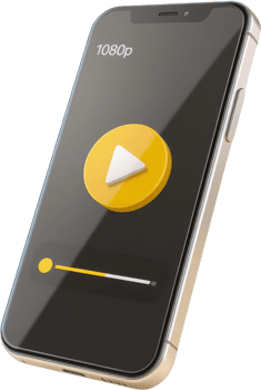 Modern smartphone for streaming and high quality playback png