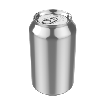 Aluminum Soda Can isolated on transparent background png