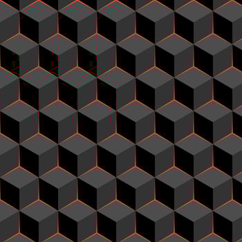 Modern 3d hexagon seamless pattern Design vector