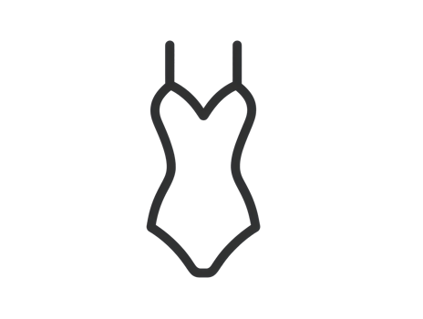 Stylish swimsuit design for summer fashion trends png