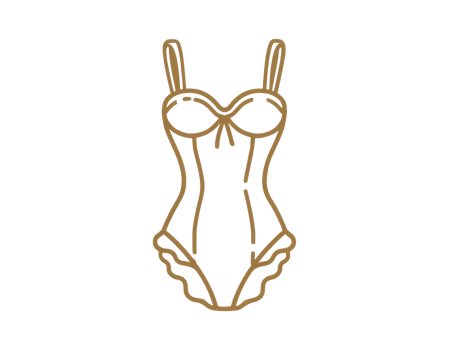Elegant swimsuit design for summer fashion and beachwear png