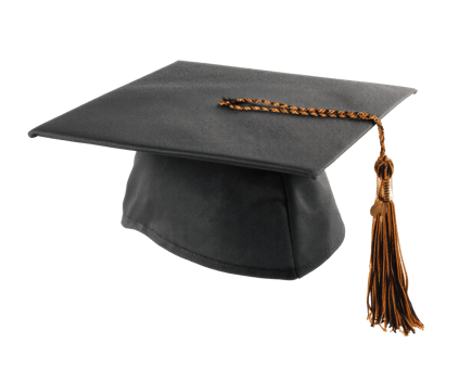 Graduation cap celebrating achievement and education milestone png