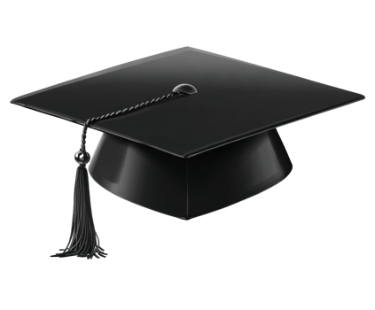 Traditional graduation cap design ideal for academic celebrations png