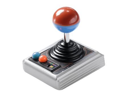 Classic arcade joystick for retro gaming experience and design png