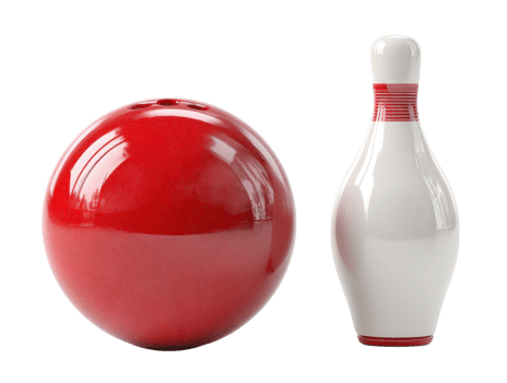 Bowling themed decor for sport lovers and game enthusiasts png