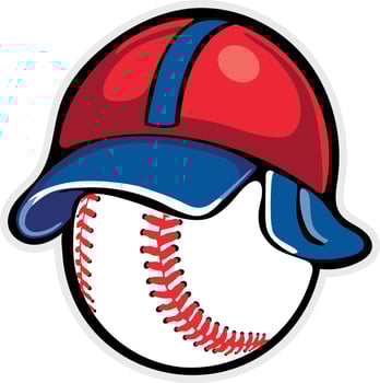 baseball ball mascotte vector