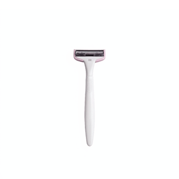 White Razor with Multiple Blades Male Shaving Tool and Transparent Background Clipping Path png