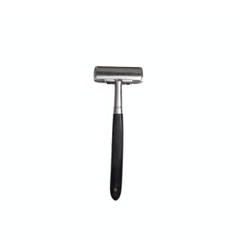 Vintage Safety Razor with Black Handle on Transparent Background Clipping Path png