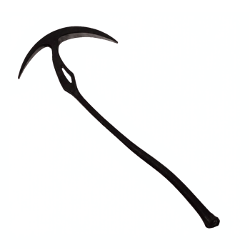 Black Climber Ice Axe Tool for Mountaineering Hiking Transparent Background Clipping Path png