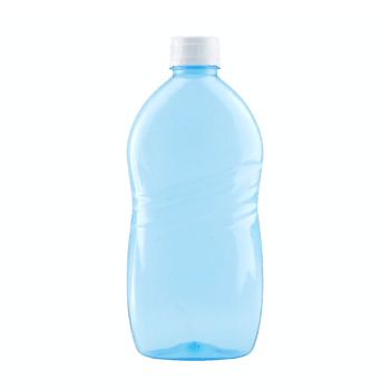 Clear Transparent Plastic Water Bottle With White Cap Isolated On Transparent Background png