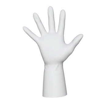 White Hand Glove Isolated on Transparent Background Clipping Path Medical Protective Glove png