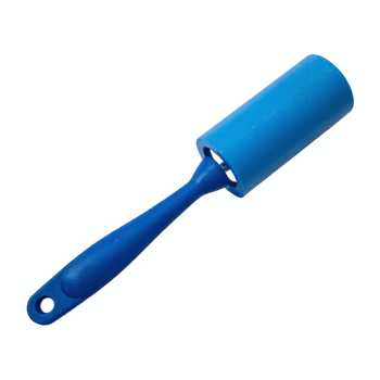 Blue Lint Roller with Handle for Clothing Fabric Pet Hair Removal Transparent Background png