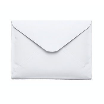 White Envelope Closed Mail Concept Isolated on Transparent Background Clipping Path png