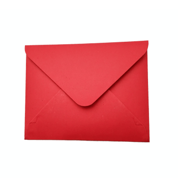 Red Envelope with Folded Flap Isolated on Transparent Background Clipping Path Included png