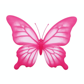 Pink Butterfly With Detailed Wings Isolated On Transparent Background Clipping Path png