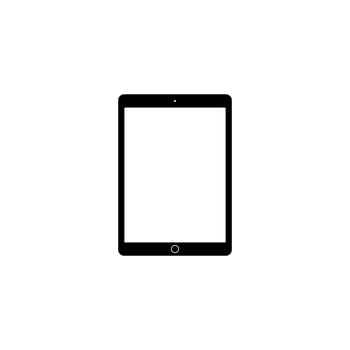 Tablet Computer Silhouette, can use for Pictogram, Logo Gram, Apps, Mock Up, Sign, Icon, Symbol or Graphic Design Element. vector