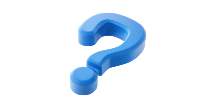 3D Blue Question Mark Symbol. Represents Inquiry, Curiosity, And Problem Solving Isolated On Transparent Background png
