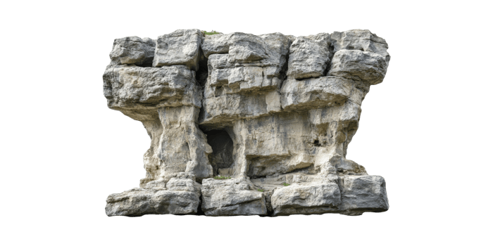 Rock Formation. Natural Geological Structure For Educational And Decorative Use Isolated On Transparent Background png
