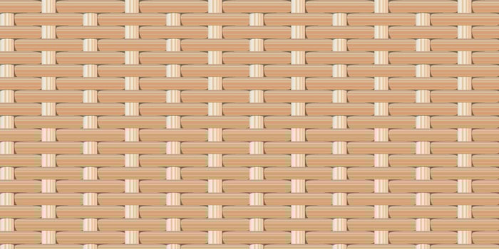 Seamless rattan weave pattern in soft brown tones, ideal for background textures, furniture design, packaging, and traditional or eco-style themes vector