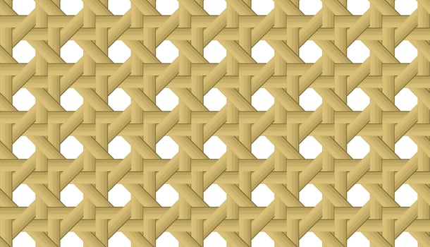 Seamless bamboo-style woven pattern with a natural, traditional look, perfect for backgrounds, crafts, and eco-friendly design projects. vector