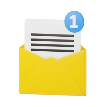 New Email Notification Icon 3D png