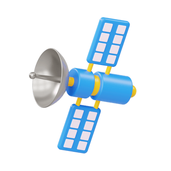 Technology and GPS Satellite Illustration png