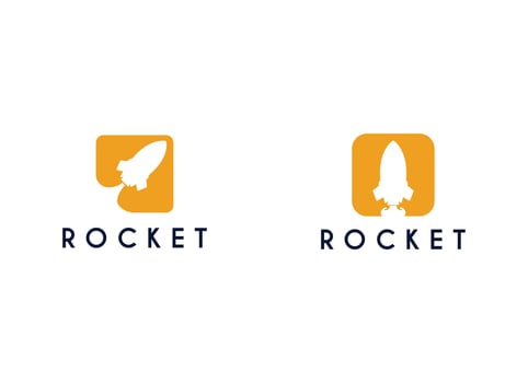Rocket Launch Logo for App or Web Logo Design vector