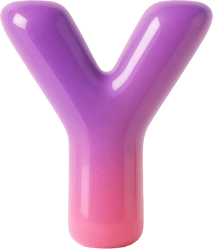 A purple and pink letter y png