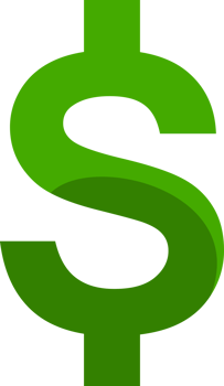 Green dollar sign png